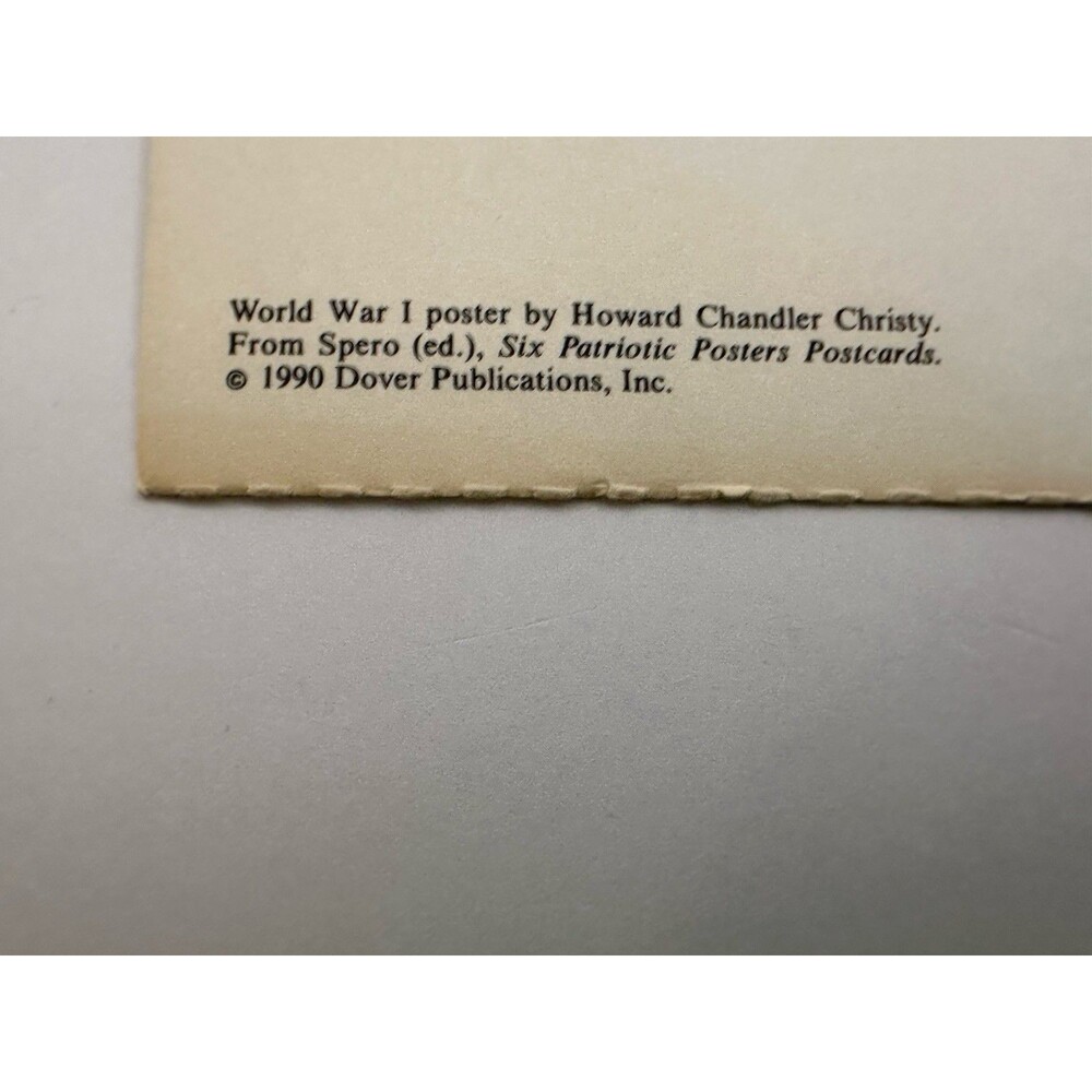 Postcard If You Want To Fight! Join the Marines Replica 1990 Dover Publications - Picture 3 of 4